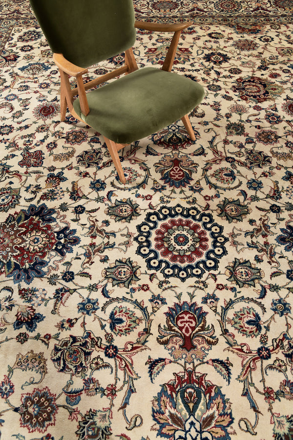 Persian Rug 3597 Vintage Persian Kashan