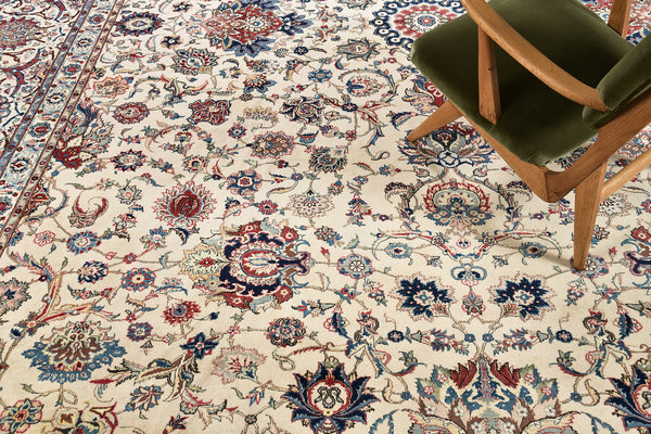 Persian Rug 3596 Vintage Persian Kashan