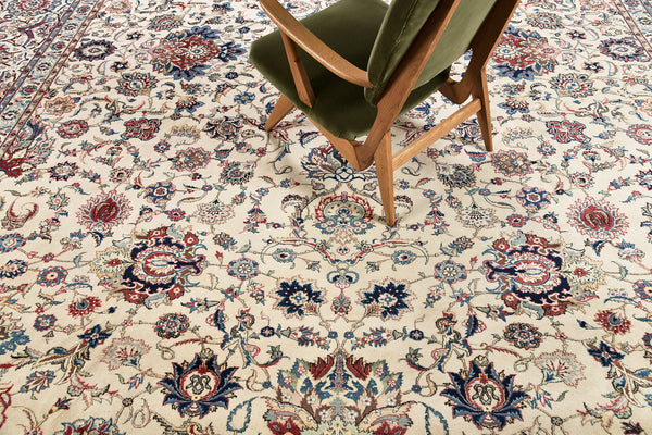 Persian Rug 3595 Vintage Persian Kashan