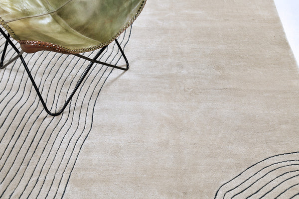 Sands by Claudia Afshar, Oyster Blu Marino - styled in room setting