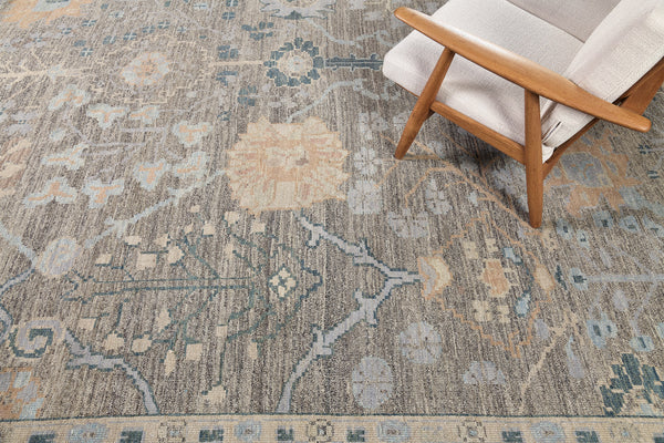 Oushak, Sultanabad Collection - overhead flat lay view [#1]
