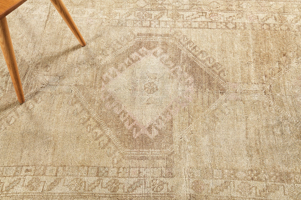 Vintage Turkish Kars Runner - narrow runner, hand-knotted in Turkey - full length showing color variation [#1]
