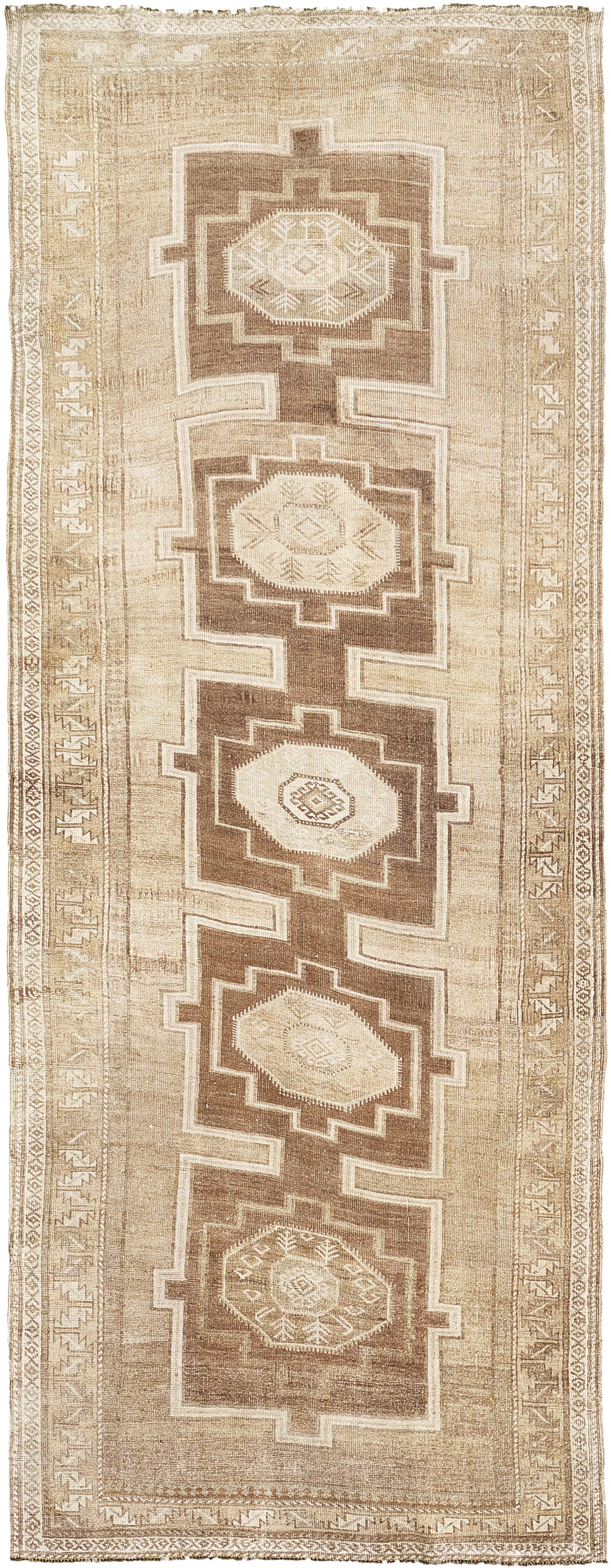 Vintage Turkish Kars Runner - narrow runner, hand-knotted in Turkey - one-of-a-kind handmade area rug [#3]