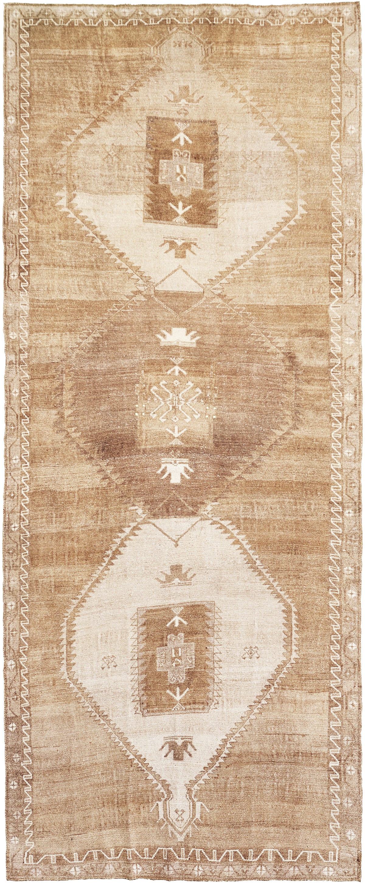 Vintage Turkish Kars Runner - narrow runner, hand-knotted in Turkey - one-of-a-kind handmade area rug [#4]
