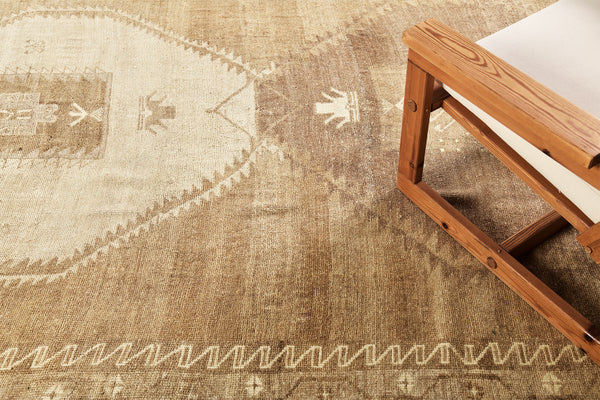 Vintage Turkish Kars Runner - narrow runner, hand-knotted in Turkey - styled in room setting [#4]