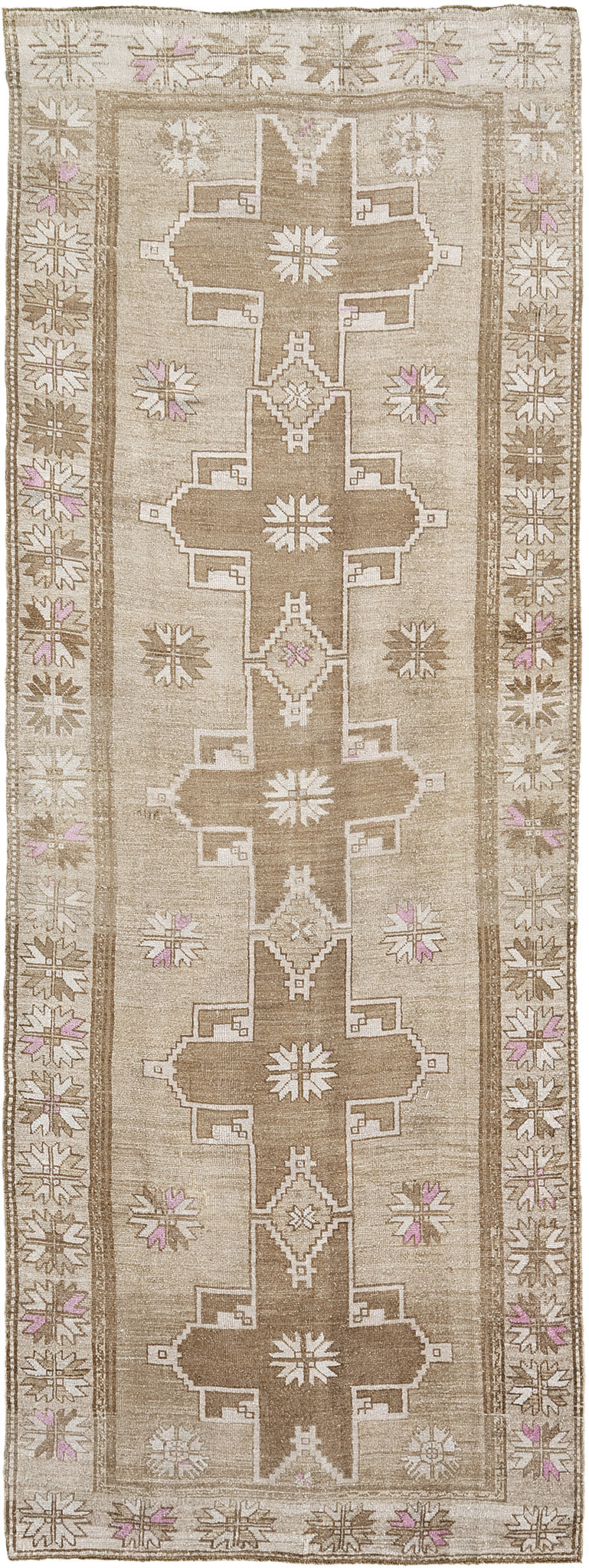 Vintage Turkish Kars Runner - narrow runner, hand-knotted in Turkey - one-of-a-kind handmade area rug [#6]