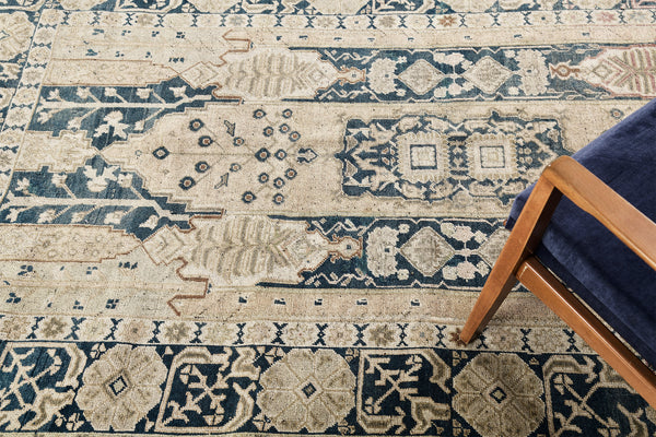 Vintage Turkish Anatolian - hand-knotted in Turkey - styled in room setting [#24]
