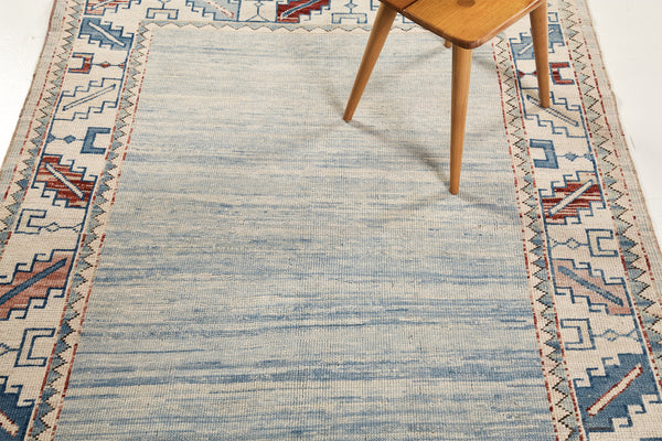 Vintage Turkish Anatolian - hand-knotted in Turkey - detailed border and fringe [#26]