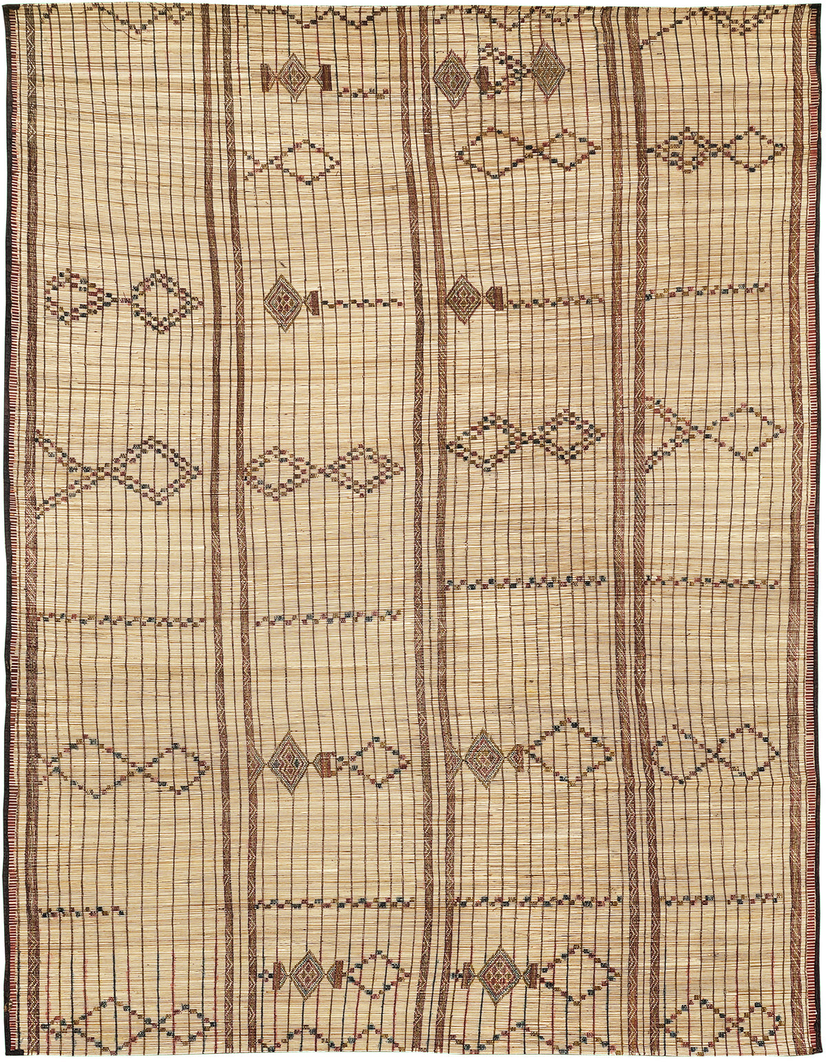 African Tuareg Mat - African handwoven - one-of-a-kind handmade area rug [#4]