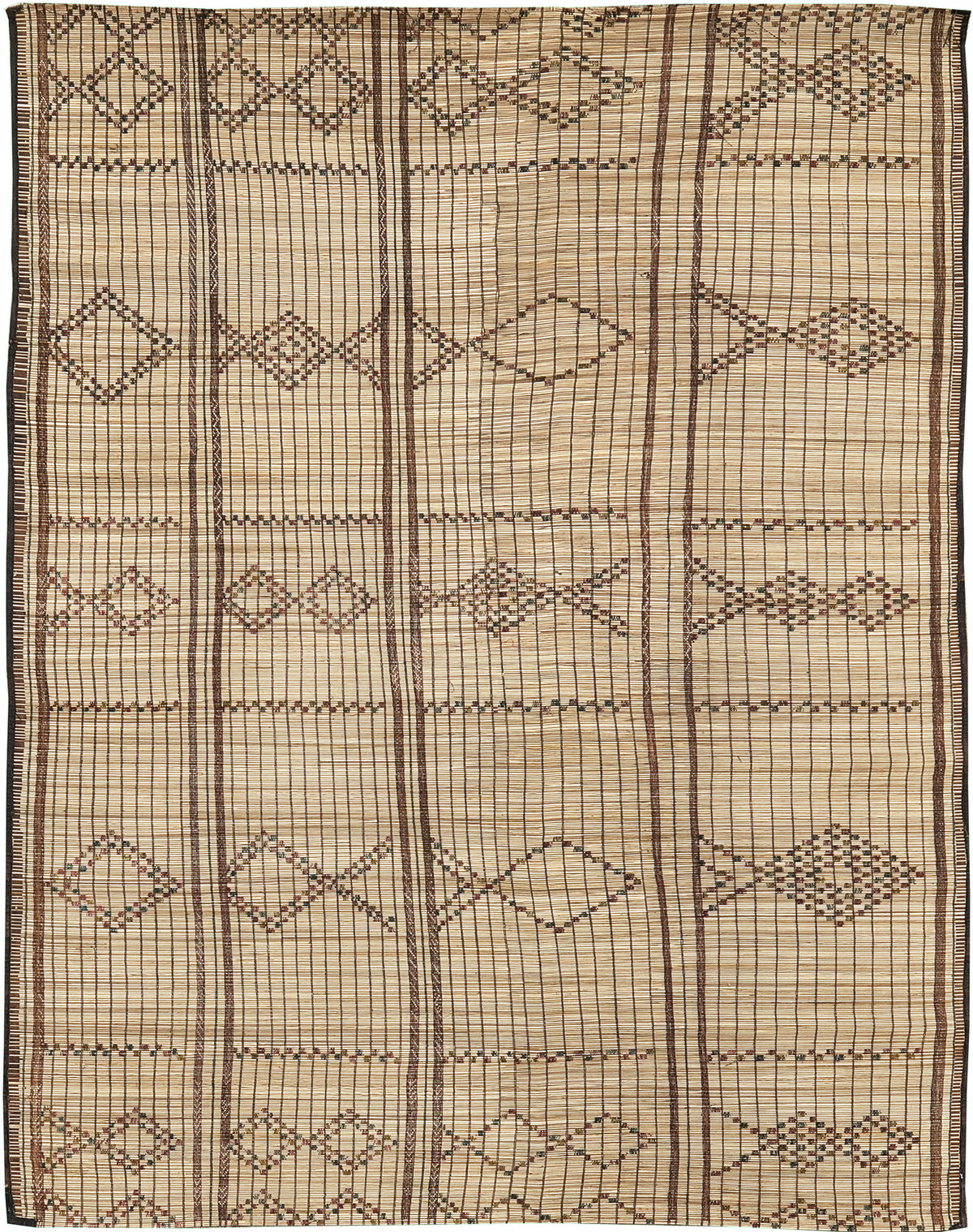 African Tuareg Mat - African handwoven - one-of-a-kind handmade area rug [#6]