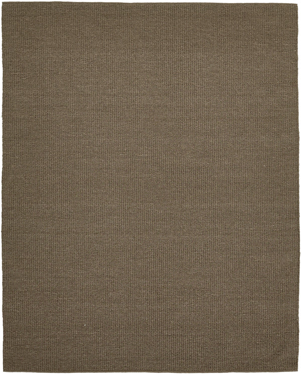 Sand Pebble Flatweave, Loam Collection, Taupe - full length showing color variation