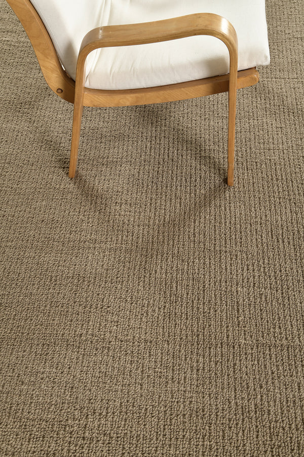 Sand Pebble Flatweave, Loam Collection, Taupe - overhead flat lay view
