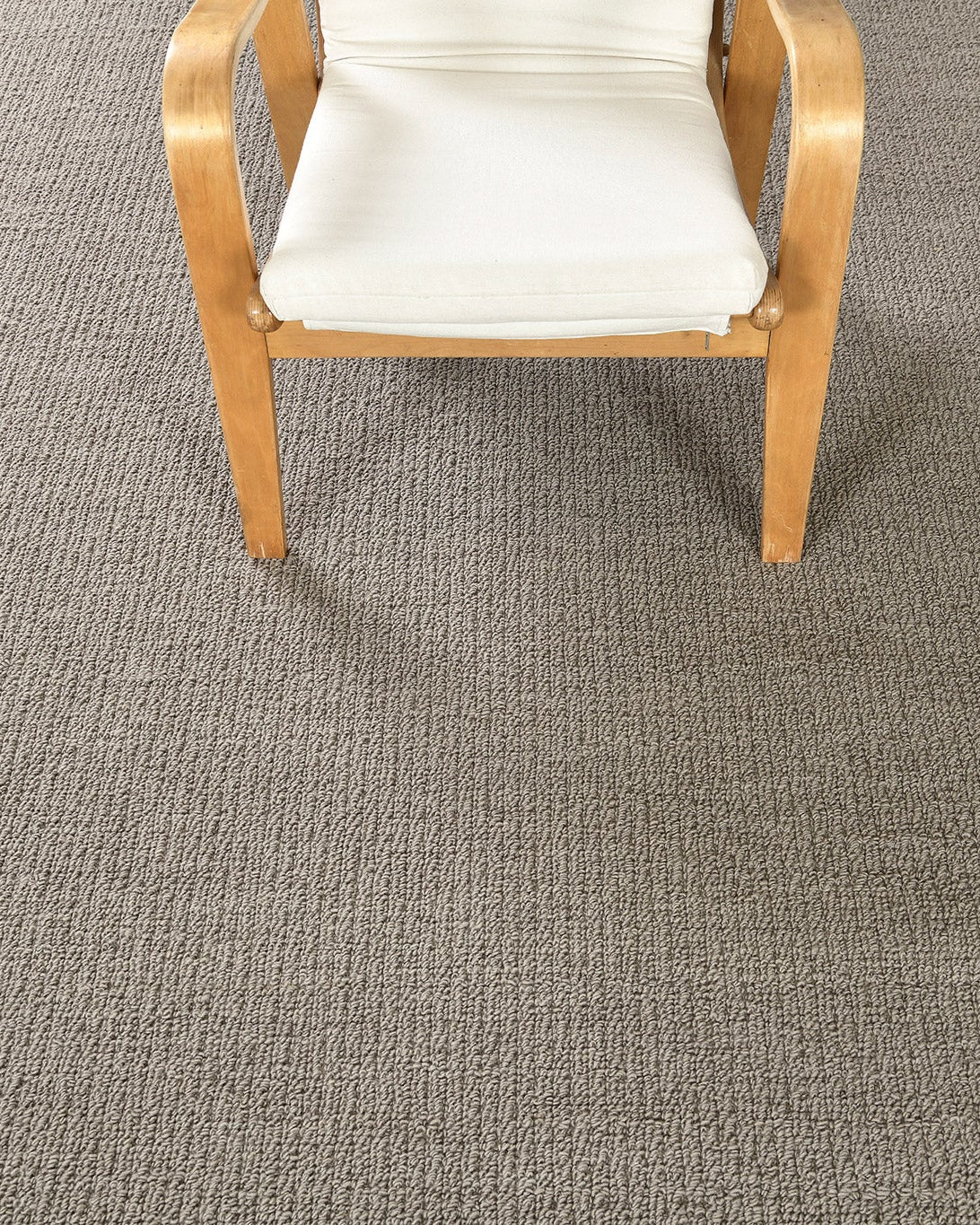 Sand Pebble Flatweave, Loam Collection, Fog - one-of-a-kind handmade area rug