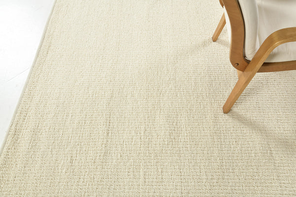 Sand Pebble Flatweave, Loam Collection, Ivory - styled in room setting