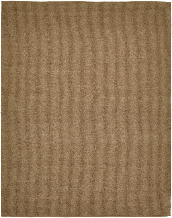 Sand Pebble Flatweave, Loam Collection, Chestnut - full length showing color variation