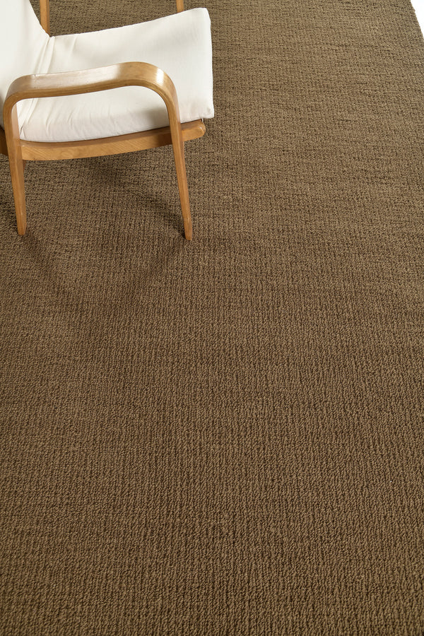 Sand Pebble Flatweave, Loam Collection, Chestnut - overhead flat lay view