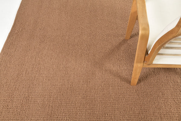 Sand Pebble Flatweave, Loam Collection, Terracotta - styled in room setting