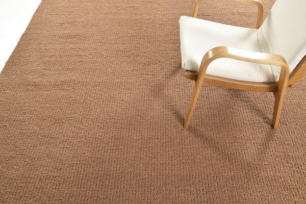 Sand Pebble Flatweave, Loam Collection, Terracotta - full length showing color variation
