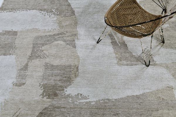 Akabeko, Yokai Collection, Taupe Ivory - detailed border and fringe