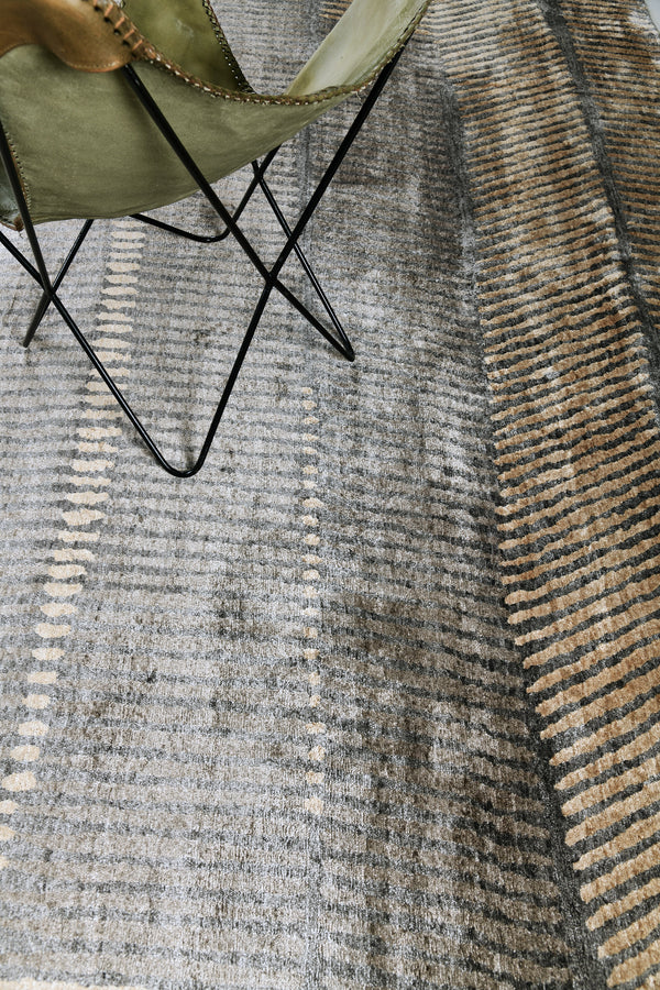Fujin, Yokai Collection, Walnut Gold - close-up of weave texture and pile