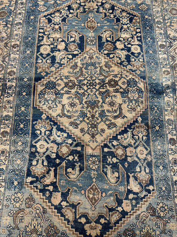Antique Persian Bidjar - detailed border and fringe [#1]