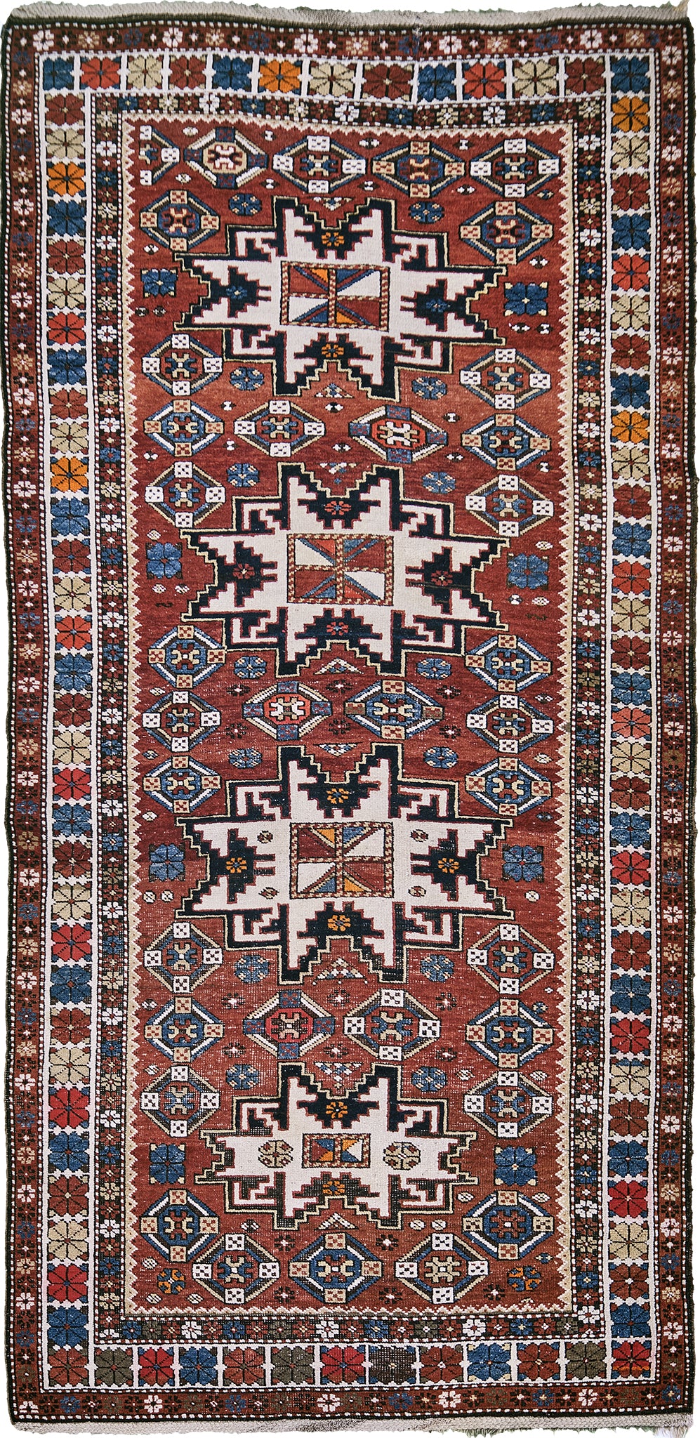 Antique Caucasian Kuba - one-of-a-kind handmade area rug
