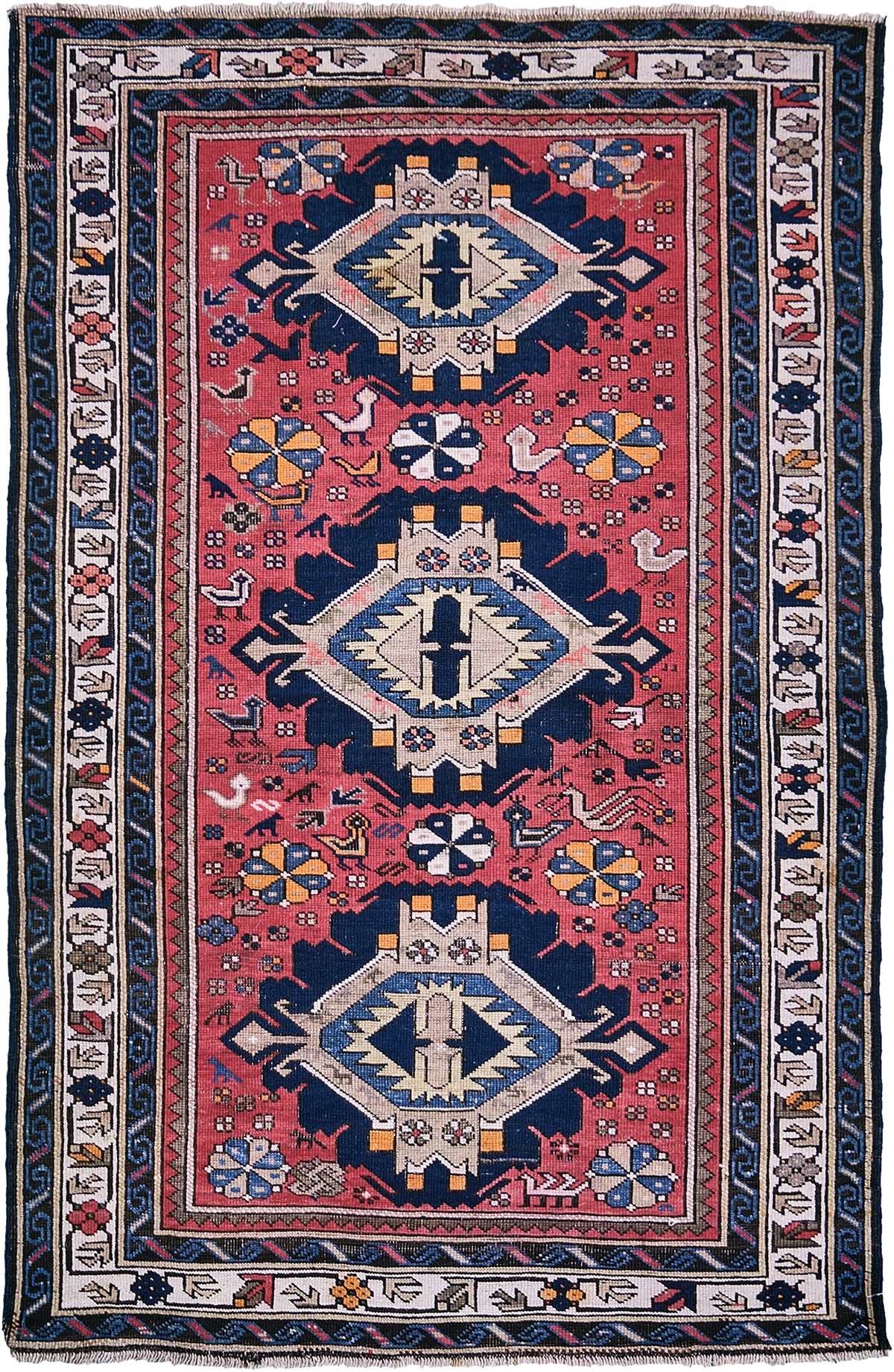 Antique Caucasian Darband - one-of-a-kind handmade area rug