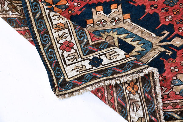 Antique Caucasian Darband - full length showing color variation
