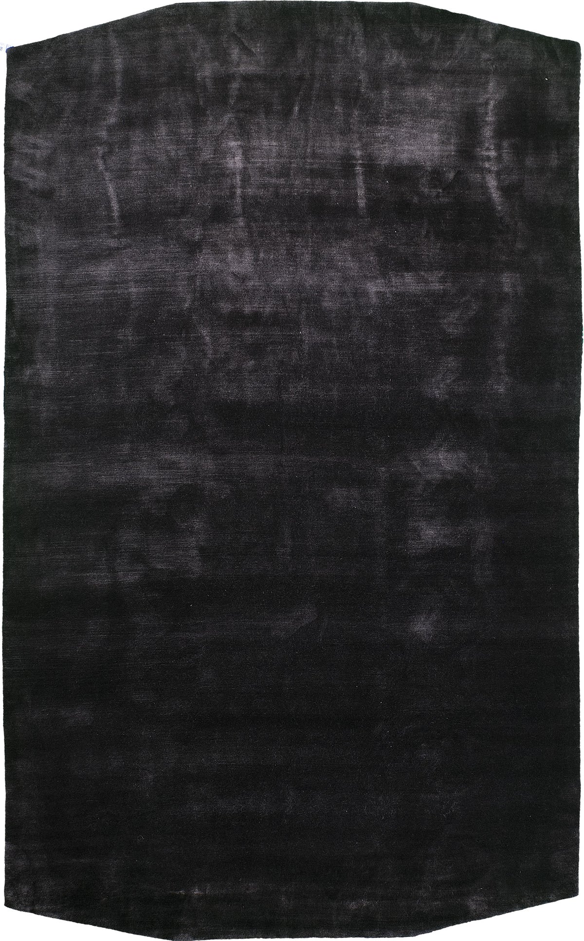 Semi Shaggy Silt, Loam Collection, Black - one-of-a-kind handmade area rug