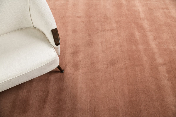 Clay 100, Loam Collection, Rose Gold - close-up of weave texture and pile