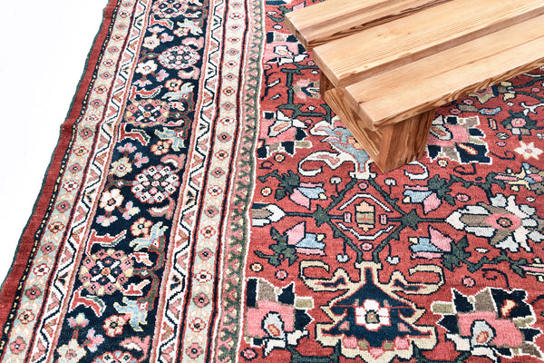 Antique Persian Mahal - detailed border and fringe [#1]