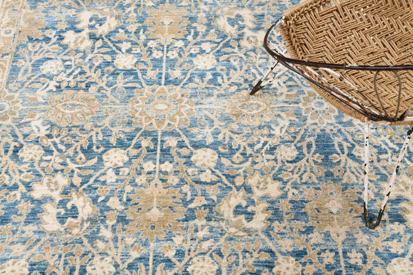 Tabriz Revival Rug - artisan revival weave - styled in room setting