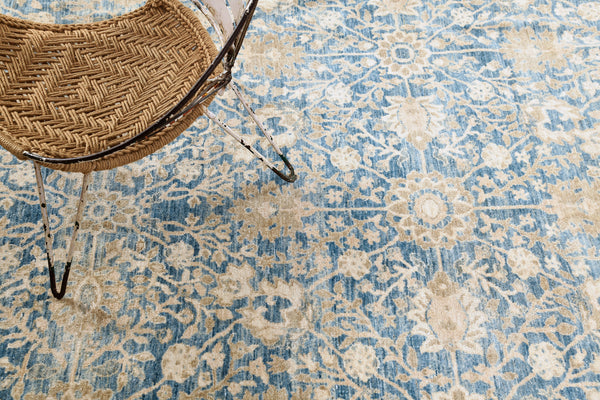 Tabriz Revival Rug - artisan revival weave - detailed border and fringe