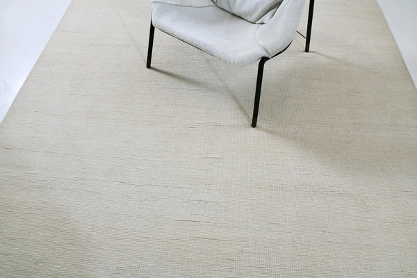Silt Pile, Loam Collection, Ivory - close-up of weave texture and pile [#1]