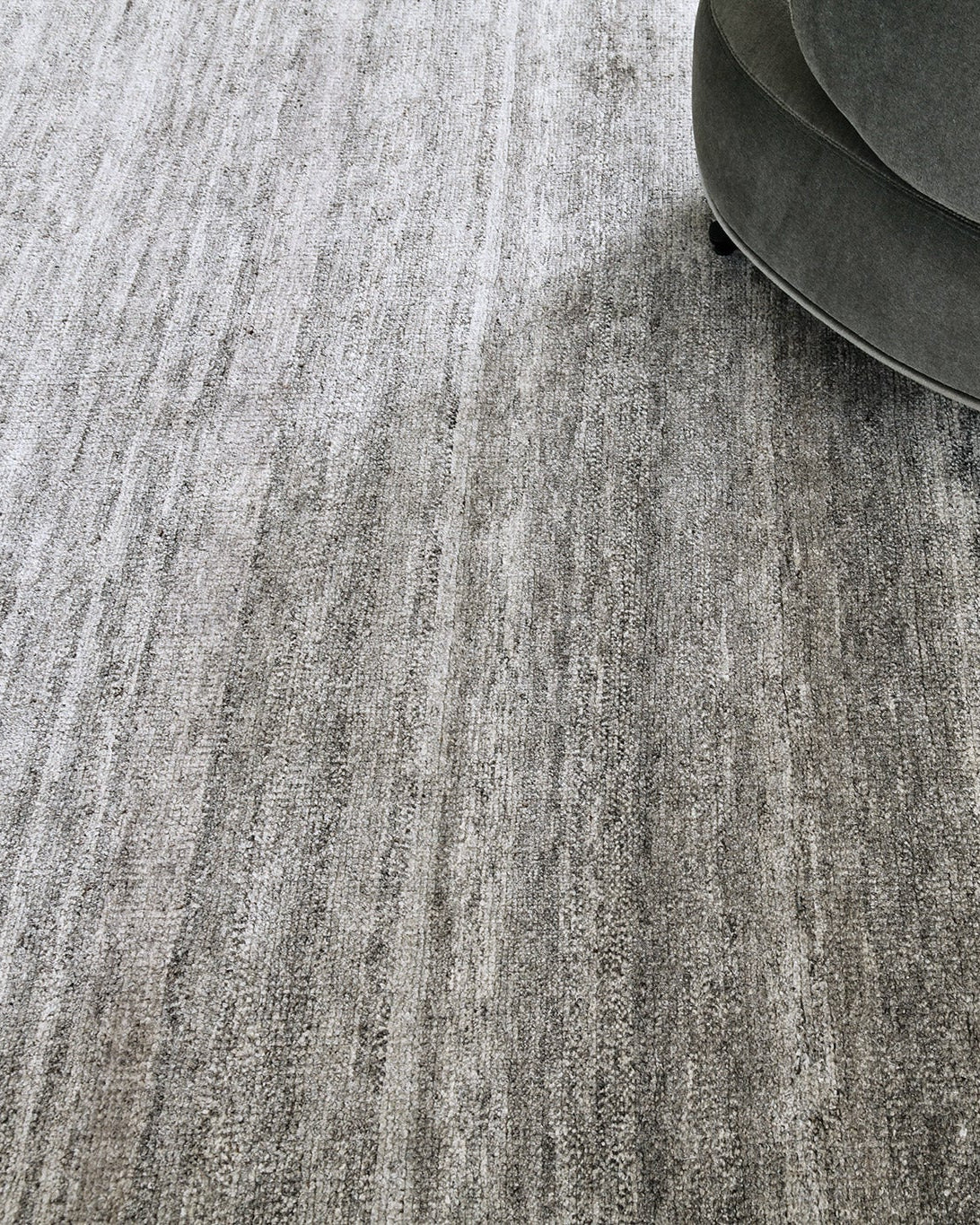 Silt Pile, Loam Collection, Gray - one-of-a-kind handmade area rug
