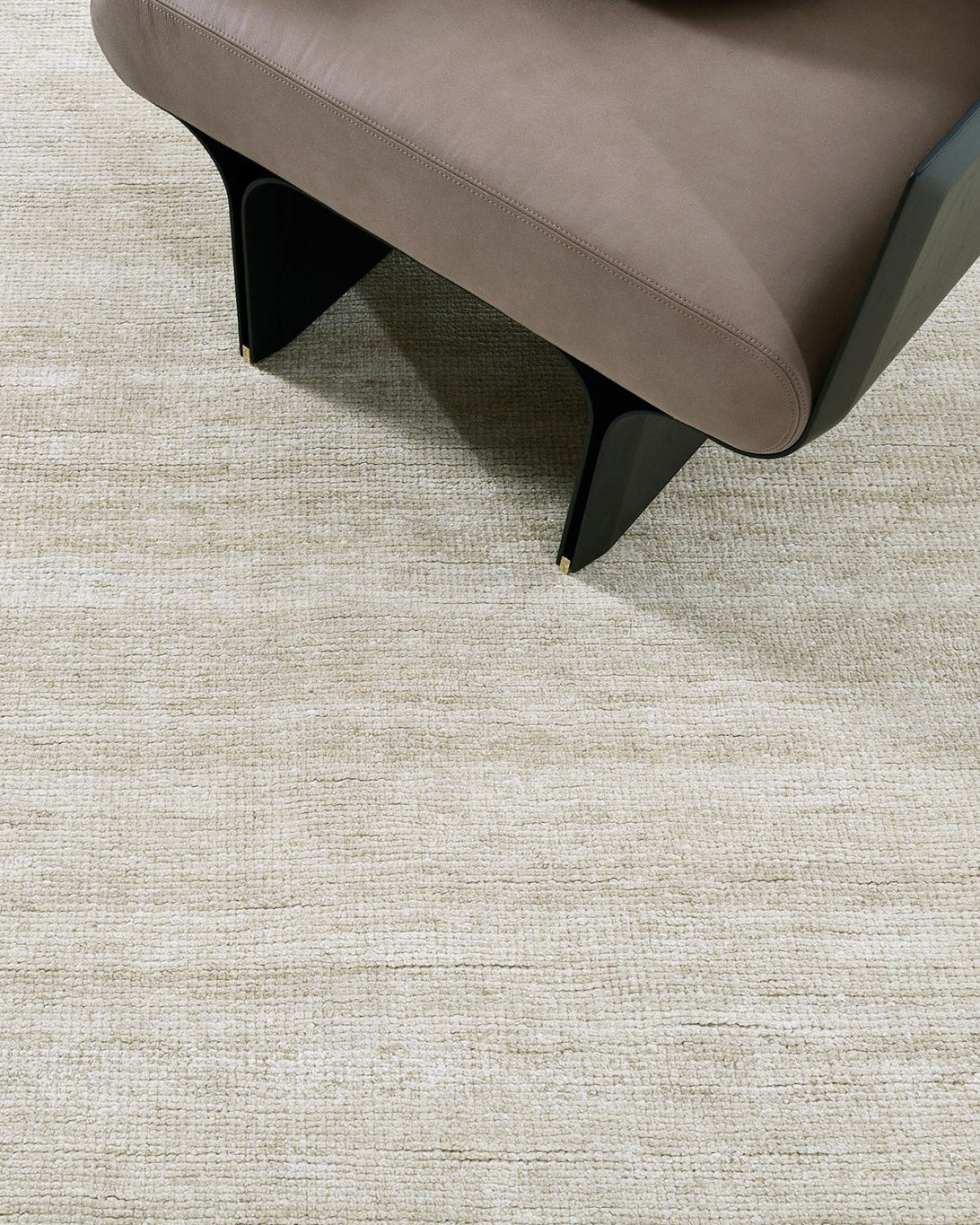 Silt Pile, Loam Collection, Beige - one-of-a-kind handmade area rug