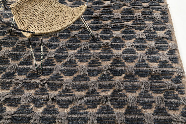 Nami, Sahara Collection, Mocha Rust - close-up of weave texture and pile [#1]