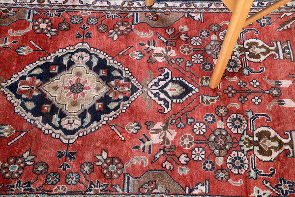 Vintage Persian Hamedan Runner - narrow runner - full length showing color variation