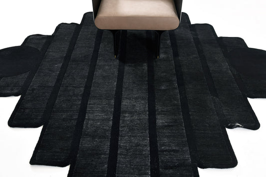 Capri by Cesar Giraldo, Black - reverse side showing construction