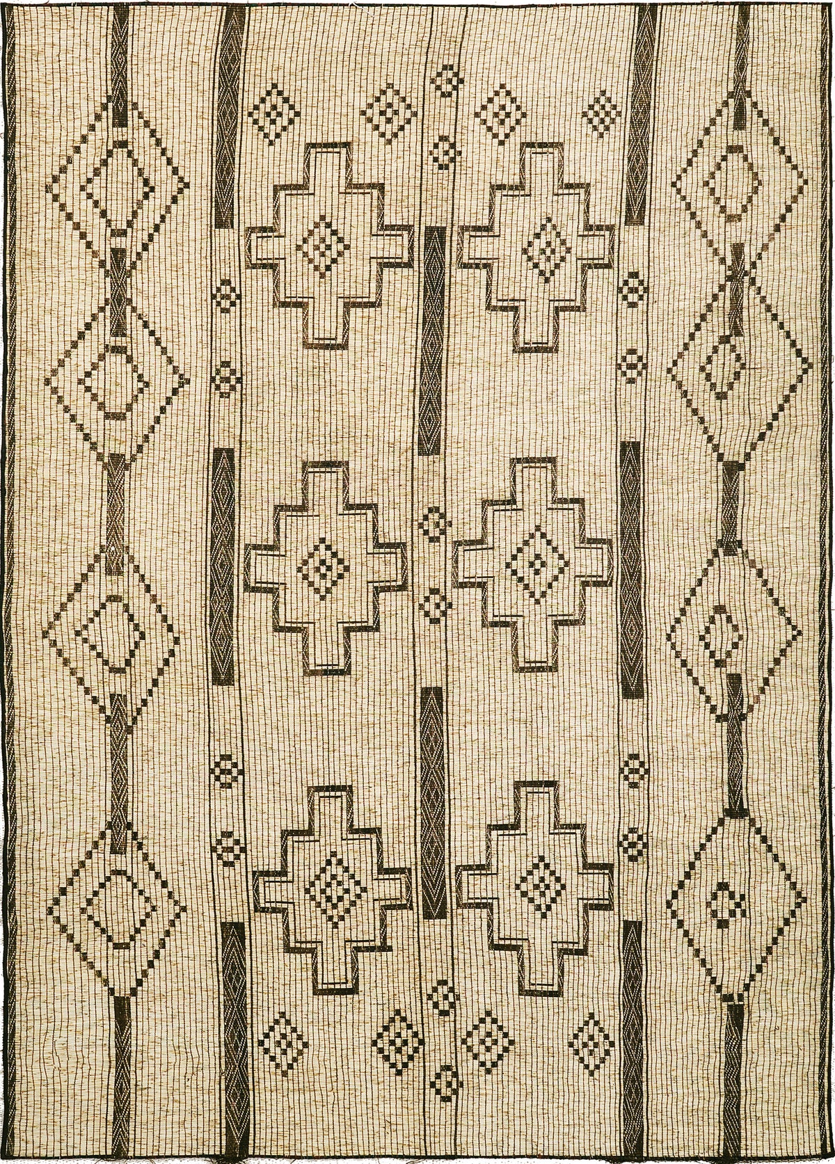 African Tuareg Mat - African handwoven - one-of-a-kind handmade area rug [#15]