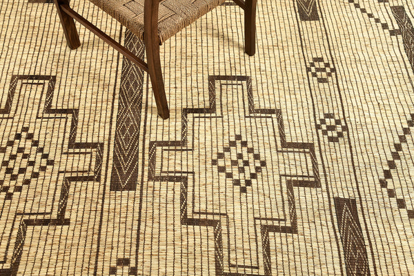 African Tuareg Mat - African handwoven - corner detail highlighting craftsmanship [#15]