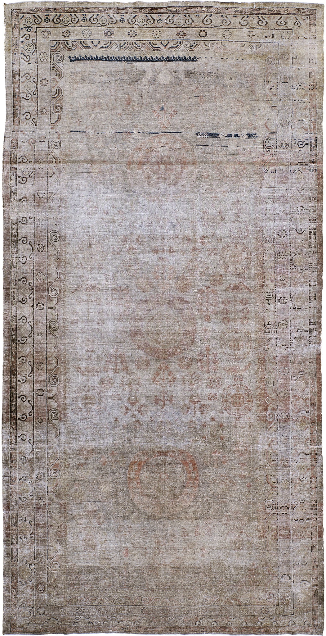 Antique Turkestan Khotan - East Turkestan Khotan - one-of-a-kind handmade area rug [#2]