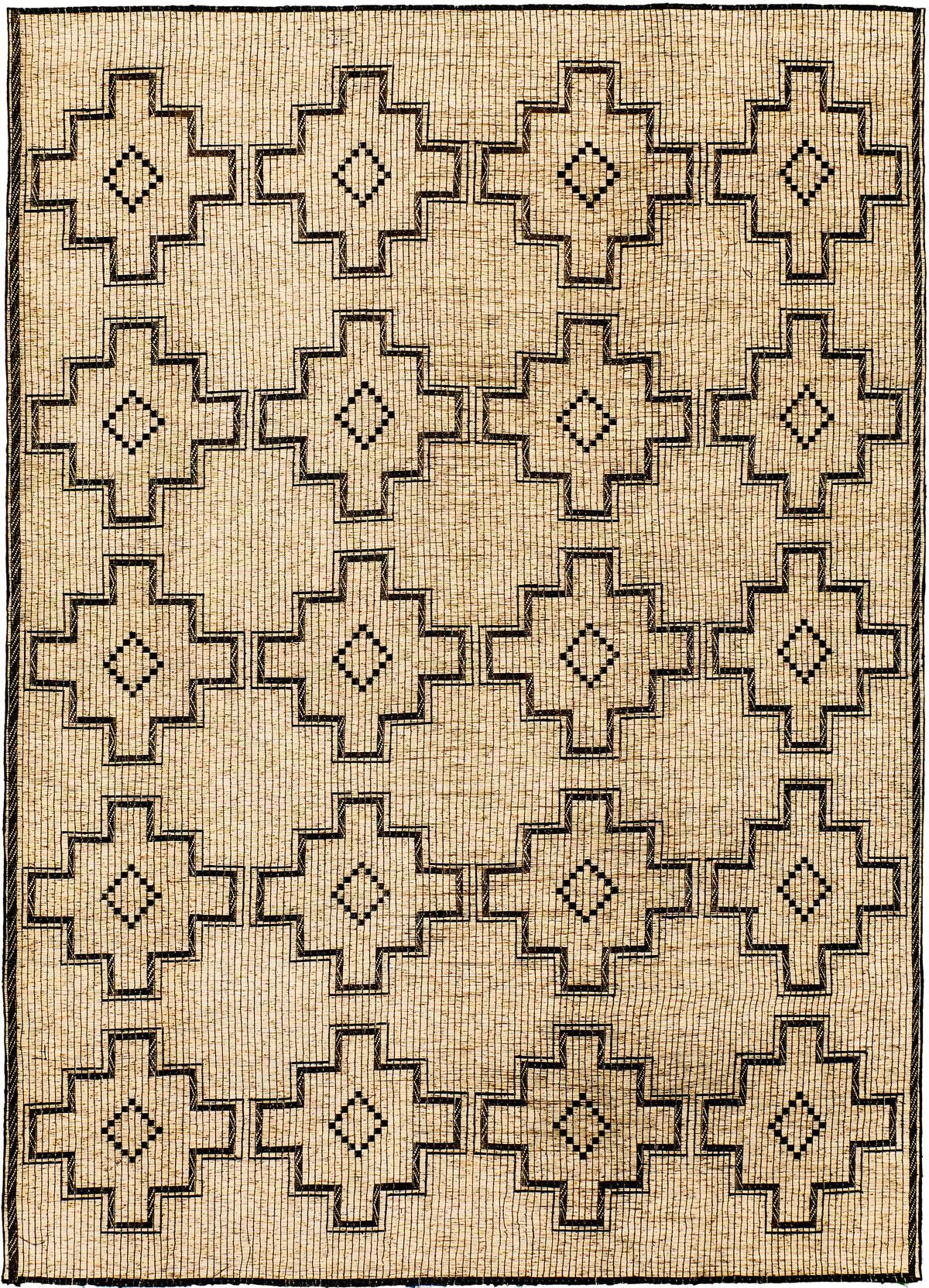 African Tuareg Mat - African handwoven - one-of-a-kind handmade area rug [#10]