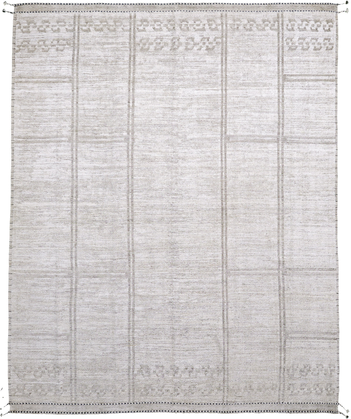 Meddur, Nomad Collection, Ivory - one-of-a-kind handmade area rug [#1]