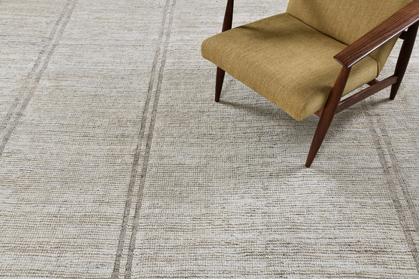 Meddur, Nomad Collection, Ivory - close-up of weave texture and pile [#1]