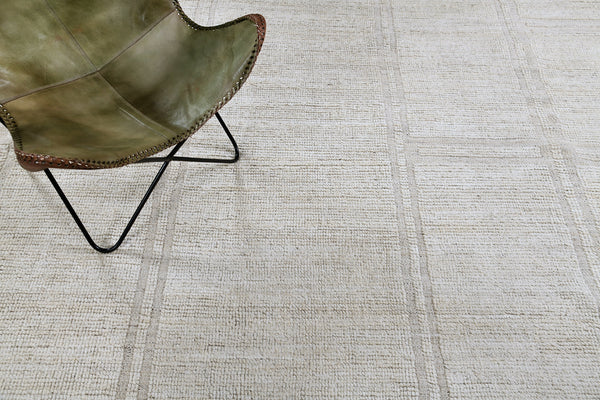 Meddur, Nomad Collection, Ivory - detailed border and fringe [#2]