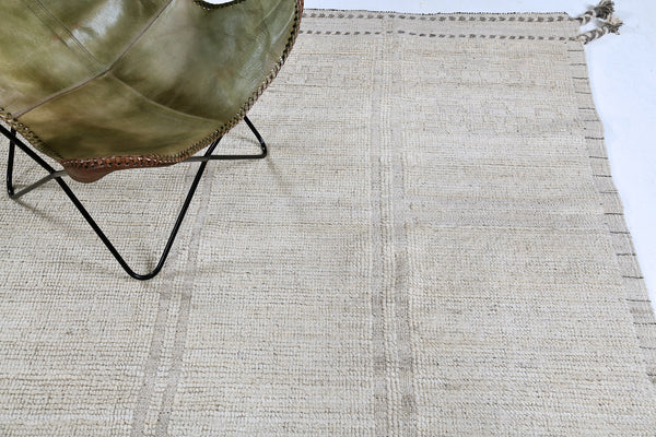 Meddur, Nomad Collection, Ivory - close-up of weave texture and pile [#2]