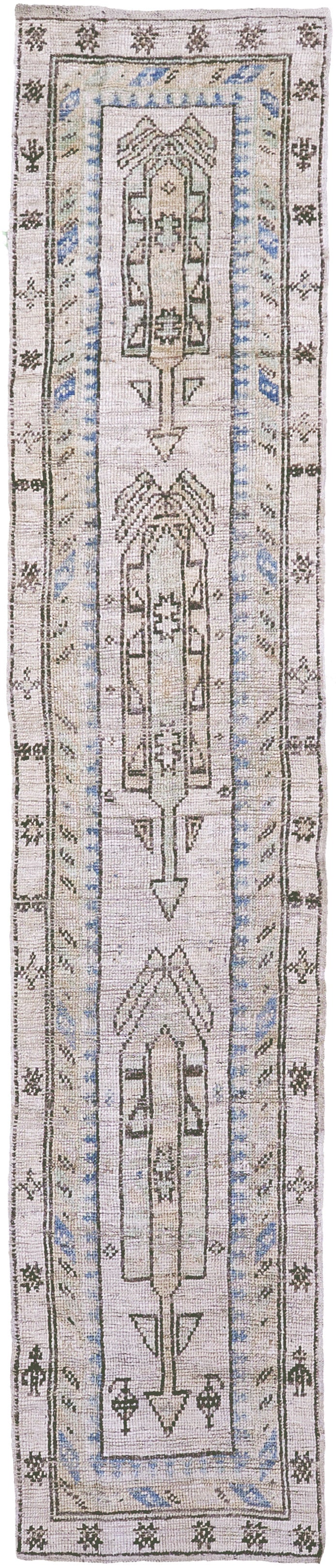 Sarandaze Runner, Domicile Collection - narrow runner - one-of-a-kind handmade area rug [#2]
