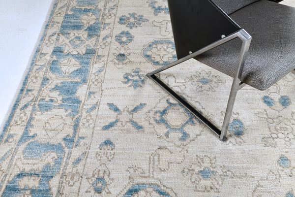 Oushak Revival Gallery Size, Domicile Collection - reverse side showing construction