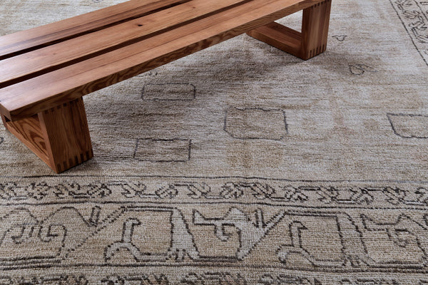 Bakhshayesh Revival, Domicile Collection - artisan revival weave - detailed border and fringe [#1]